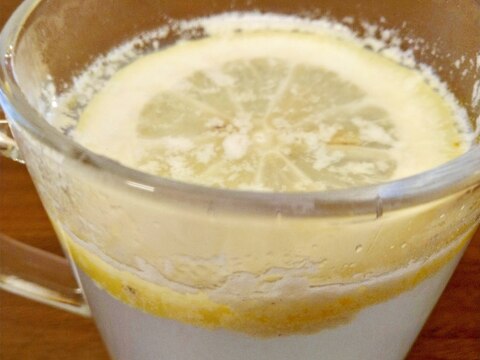 リメイク・レモン鍋に使ったレモン入りそば湯スープ